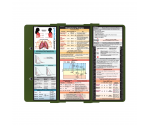 WhiteCoat Clipboard® Trifold - Army Green Respiratory Therapy Edition